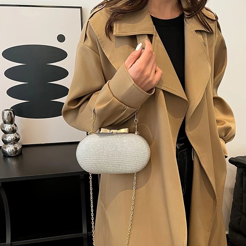 Sac de dîner à main à paillettes de luxe léger