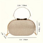 Sac de dîner à main à paillettes de luxe léger – Image 6