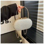 Sac de dîner à main à paillettes de luxe léger – Image 4