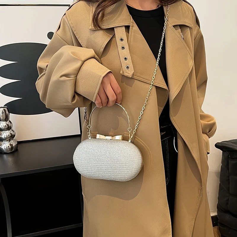 Sac de dîner à main à paillettes de luxe léger