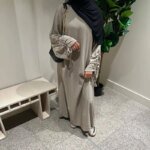 Abaya Longue Unie Femme Musulmane – Robe Modeste Dubai 2026