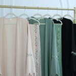 Abaya Hijab Luxueuse Brodée Fleurie – Style Dubaï Élégant – Image 10