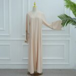 Abaya Hijab Luxueuse Brodée Fleurie – Style Dubaï Élégant – Image 16