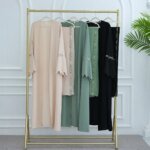 Abaya Hijab Luxueuse Brodée Fleurie – Style Dubaï Élégant – Image 8