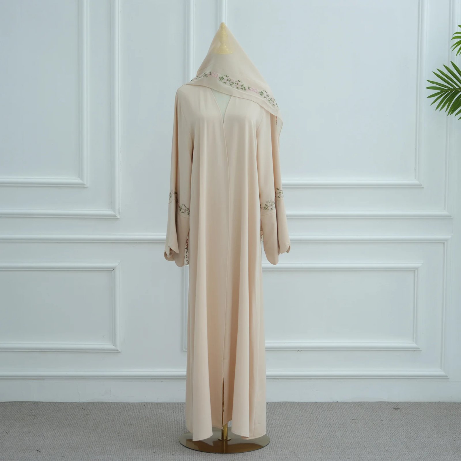 Apricot hijab Dress