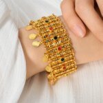 Ensembles de bijoux plaqués or avec pendentif – Image 7