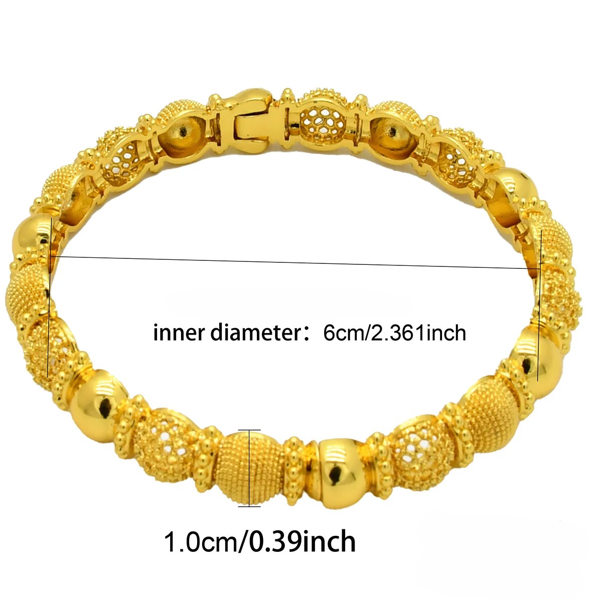 Bracelet luxe Dubaï plaqué or 24K – Bijou mariage femme élégante Bracelet luxe Dubaï plaqué or 24K – Bijou mariage femme élégante