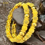 Bracelet luxe Dubaï plaqué or 24K – Bijou mariage femme élégante – Image 3