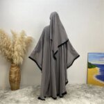 Abaya musulmane luxe style Dubaï – Mode islamique élégante femme Ramadan Eid – Image 7