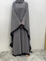 Abaya musulmane luxe style Dubaï – Mode islamique élégante femme Ramadan Eid – Image 6