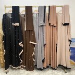 Abaya musulmane luxe style Dubaï – Mode islamique élégante femme Ramadan Eid – Image 11