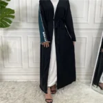 Cardigan Abaya Kimono Ramadan Dubaï – Mode Islamique Femme – Image 2