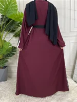 Cardigan Abaya Kimono Ramadan Dubaï – Mode Islamique Femme – Image 7