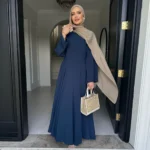 Abaya robe longue femme musulmane Eid Dubaï kaftan élégant
