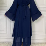 Robe en mousseline de soie Kimono Caftan Dubaï Luxe