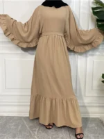 Abaya Dubaï Élégante Femme – Robe Islamique Ramadan Luxe – Image 2