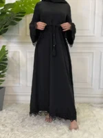 Abaya Dubaï Élégante Femme Musulmane – Robe Modeste – Image 2