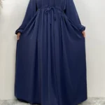 Abaya Dubaï élégante femme musulmane – robe hijab Ramadan luxe