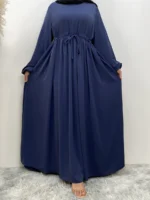 Abaya Dubaï élégante femme musulmane – robe hijab Ramadan luxe