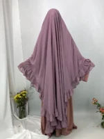Hijab Mousseline Femme Khimar Élégant Ramadan Eid Modeste – Image 10