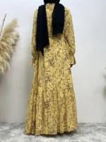 Abaya femme élégante Dubaï Ramadan hijab musulmane luxe – Image 5