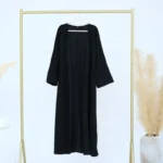 Kimono abaya femme musulmane luxe Dubai cardigan Ramadan élégant – Image 5