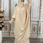 Ensemble abaya femme musulmane élégant Dubaï – tenue islamique chic et pudique Ramadan Eid été