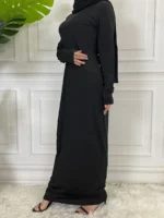 Robe hijab femme musulmane élégante – abaya Dubaï style marocain – Image 4