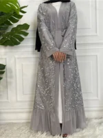 Robe en mousseline de soie brodée pour femmes – Image 2