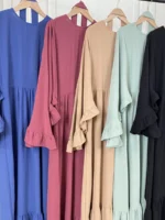 Abaya Dubaï Élégante Femme – Robe Islamique Ramadan Luxe