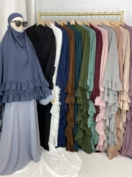 Hijab Mousseline Femme Khimar Élégant Ramadan Eid Modeste – Image 5