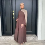 Abaya robe longue femme musulmane Eid Dubaï kaftan élégant – Image 2