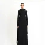 Abaya Modeste Élégante de Dubaï avec Hijab – Luxe Islamique Femme pour Ramadan & Eid – Image 2