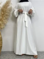 Robe hijab élégante pudique avec poche Ramadan confort chic