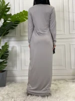 Robe hijab femme musulmane élégante – abaya Dubaï style marocain – Image 7