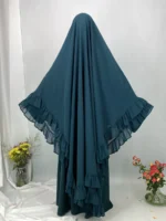 Hijab Mousseline Femme Khimar Élégant Ramadan Eid Modeste – Image 12