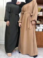 Robe hijab élégante pudique avec poche Ramadan confort chic – Image 8