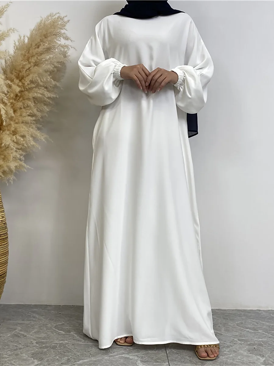 Abaya longue avec poches femme musulmane Dubaï caftan modeste