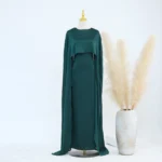 Ensemble abaya 2 pièces femme musulmane – tenue Dubaï Ramadan élégante – Image 8