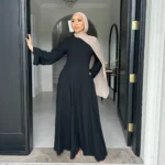 Abaya robe longue femme musulmane Eid Dubaï kaftan élégant – Image 5