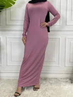 Robe hijab femme musulmane élégante – abaya Dubaï style marocain – Image 3
