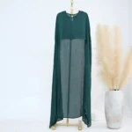 Ensemble abaya 2 pièces femme musulmane – tenue Dubaï Ramadan élégante – Image 11