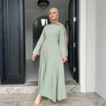 Abaya robe longue femme musulmane Eid Dubaï kaftan élégant – Image 4