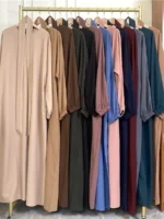 Robe hijab élégante pudique avec poche Ramadan confort chic – Image 2