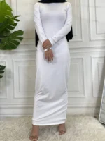 Robe hijab femme musulmane élégante – abaya Dubaï style marocain