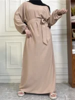 Robe hijab élégante pudique avec poche Ramadan confort chic – Image 7