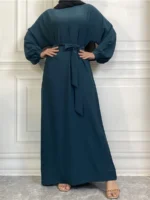 Robe hijab élégante pudique avec poche Ramadan confort chic – Image 5