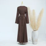 Ensemble abaya 2 pièces femme musulmane – tenue Dubaï Ramadan élégante – Image 6