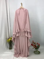 Hijab Mousseline Femme Khimar Élégant Ramadan Eid Modeste – Image 9