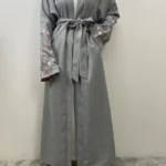 Abaya brodée femme musulmane – kimono luxe Dubaï